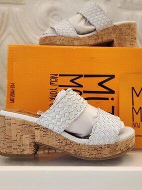 Miz Mooz "Genna" White Leather sandals. NIB. EU 38/US 7.5
